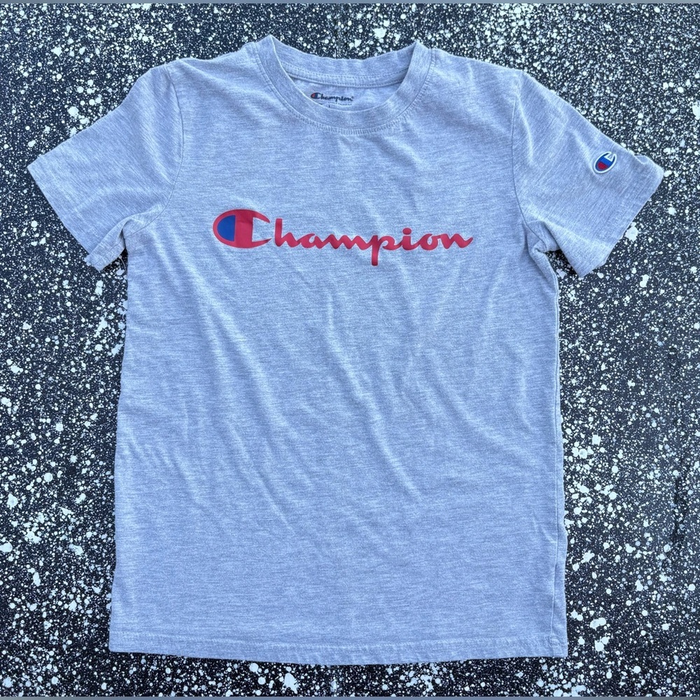 Champion Script Logo Activewear T-Shirt Youth Large